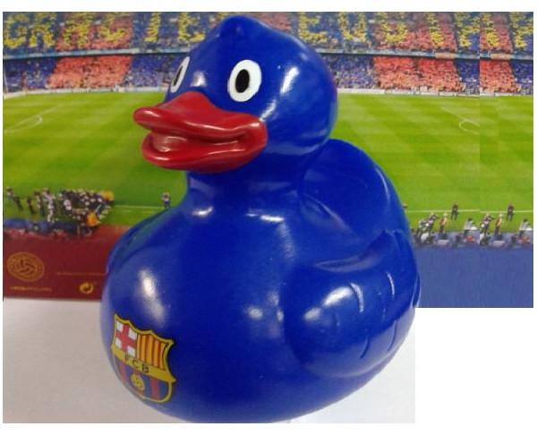 Patito  FC Barcelona para jugar en la bañera azul