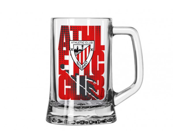 Jarra cerveza de cristal Athletic Club Bilbao