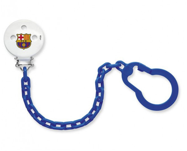 Cadena portachupetes para bebés FC Barcelona