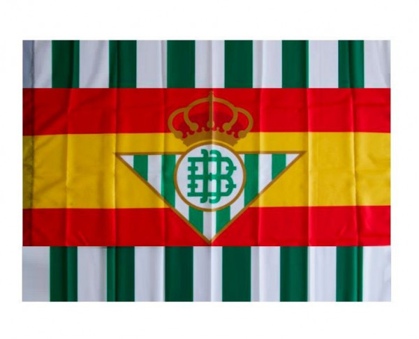 Bandera del Real Betis con los colores de España