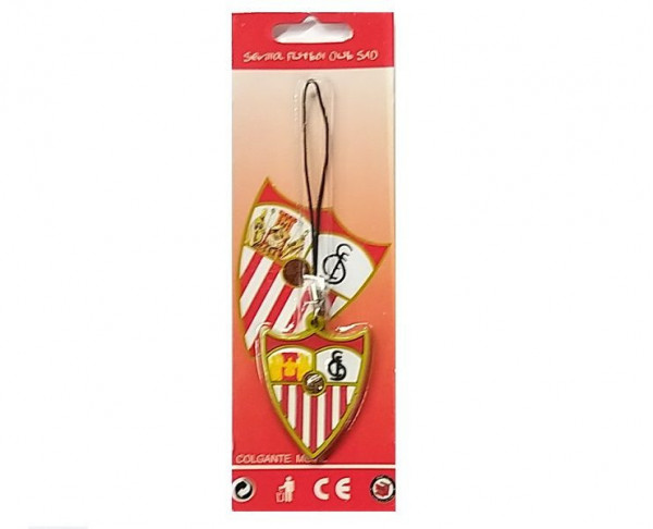 Colgante de caucho con relieve escudo Sevilla FC