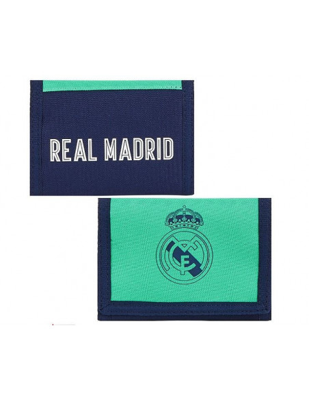 Billetero con monedero Real Madrid tercera equipacion. Posterior y frontal