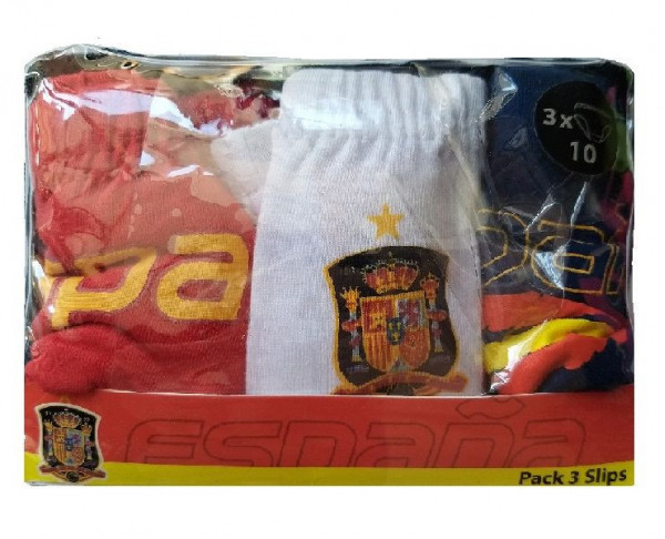 Pack 3 slips infantiles Selección Española de fútbol