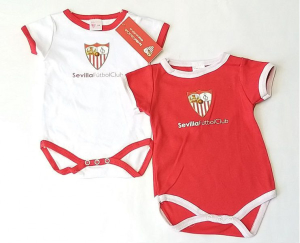 Pack 2 bodys para bebé manga corta Sevilla FC