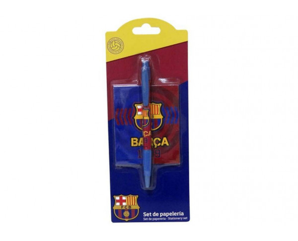 Pack de regalo libreta y bolígrafo FC Barcelona