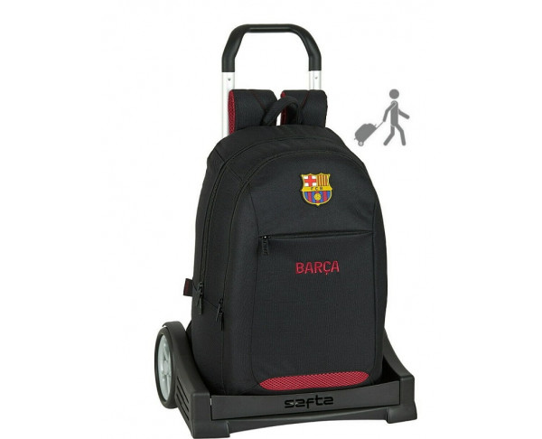 Mochila grande con carro Evolution FC Barcelona Black