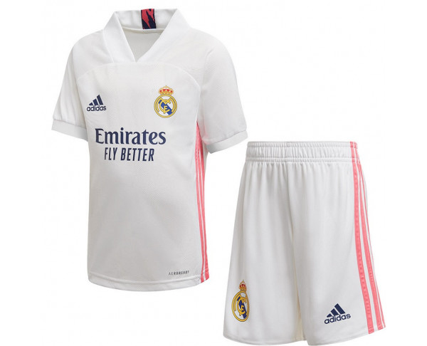 Conjunto primera equipación infantil adidas Real Madrid 2021