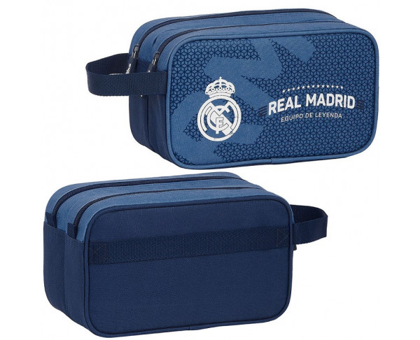Bolsa de aseo Real Madrid azul con...