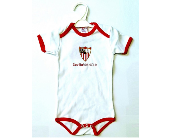 Body blanco para bebé Sevilla Fútbol Club