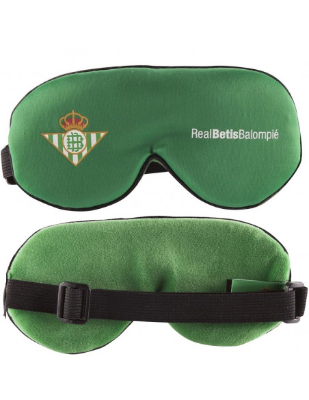 Antifaz de viaje color verde Real Betis Balompié juvenil y adulto
