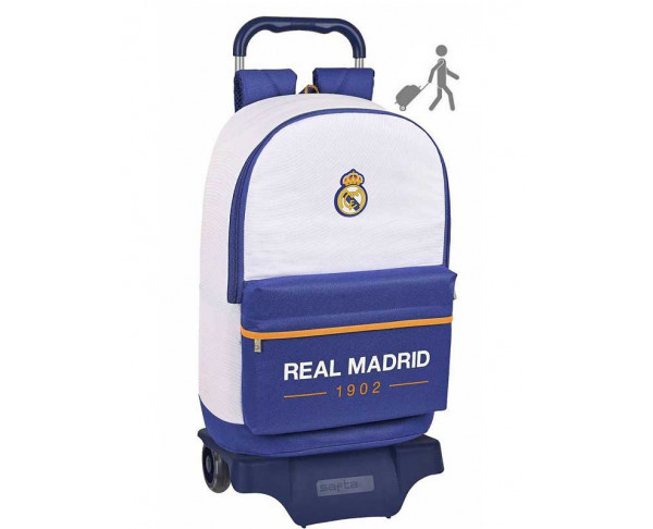 Mochila Real Madrid grande con carro escolar 2021-22