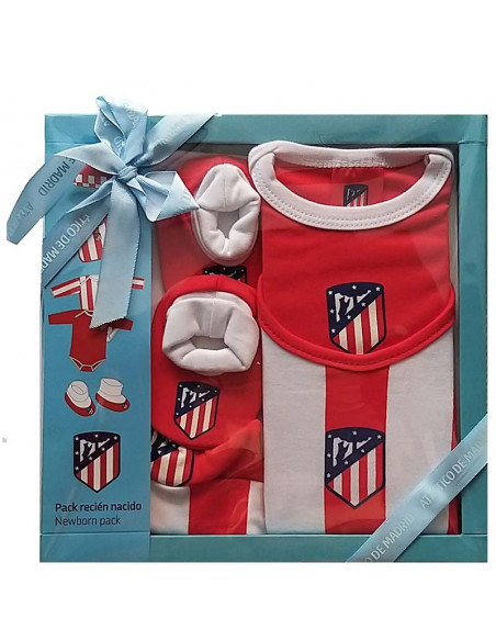 Pack regalo recien nacido Atlético de Madrid caja de regalo. En caja