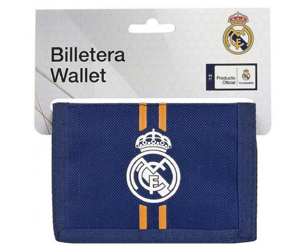 Cartera billetera Real Madrid con monedero 2ª equipación