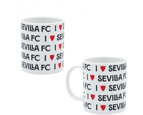 Taza de porcelana en caja de regalo Te Amo Sevilla FC- 300ml.