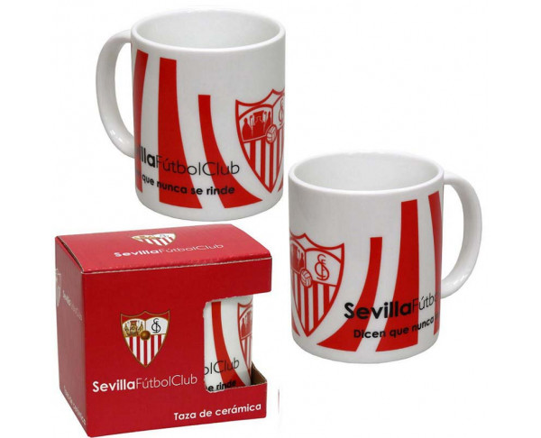 Taza de porcelana Sevilla FC Equipo de leyenda-300 ml.