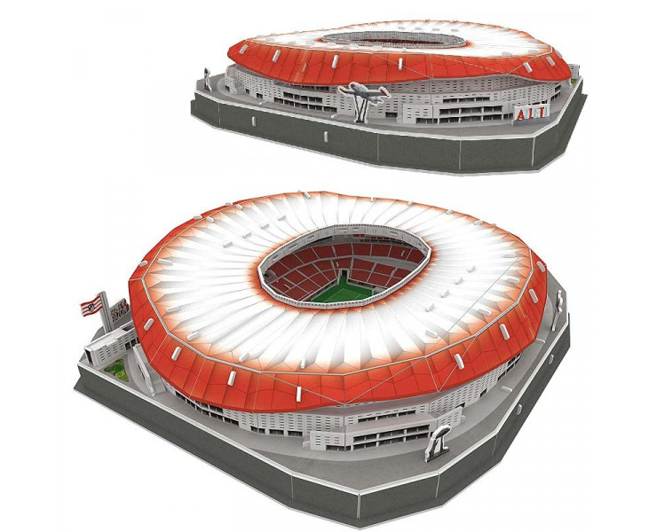 Maqueta 3D Estadio Wanda Metropolitano Iluminación Led