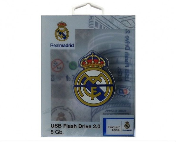Pendrive escudo FC Real Madrid 8 GB USB Flash Drive 2.0