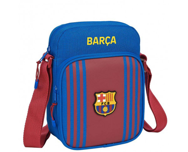 Bandolera FC Barcelona azulgrana con tres departamentos