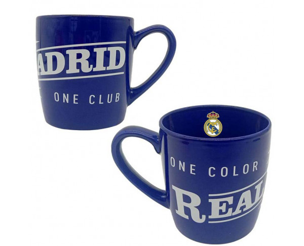Taza de porcelana Real Madrid lacada azul One Color One Club