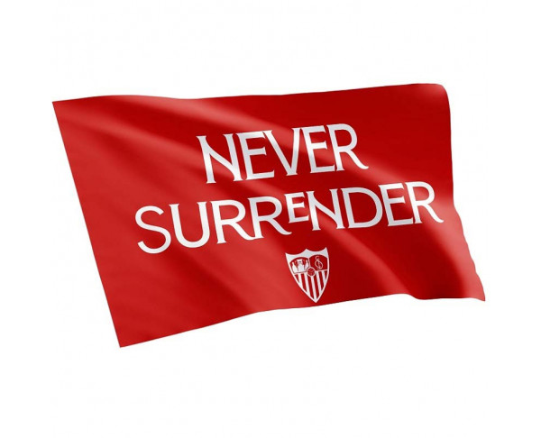 Bandera Sevilla FC grande Nunca de Rindas Never Surrender