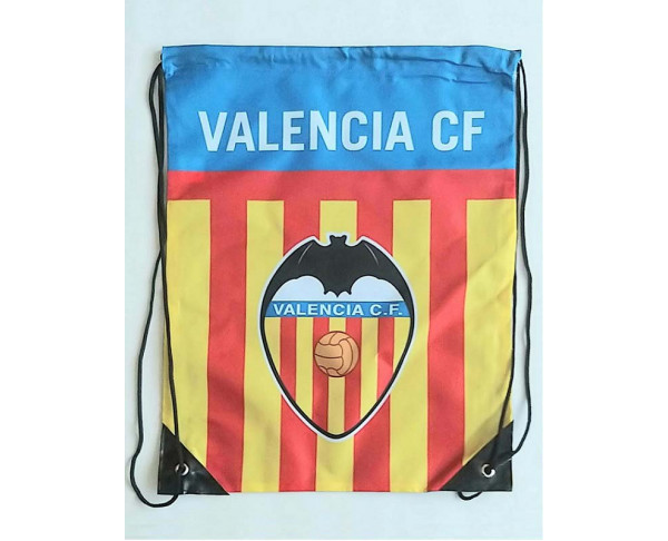 Saco deportivo plano Valencia CF para llevar a la espalda