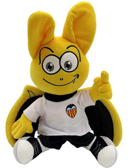 Peluche Mascota del Valencia CF camiseta blanca 30 cm. 1