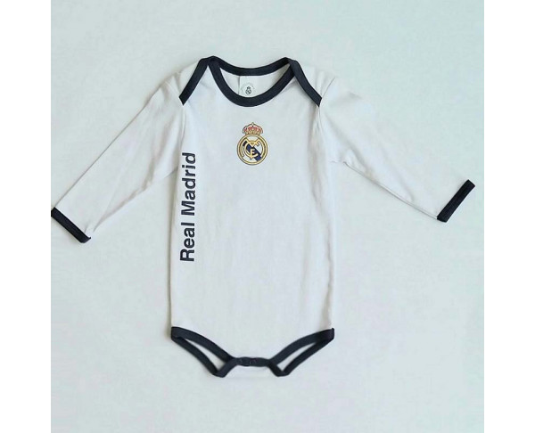 Body Real Madrid de manga larga bebé y niños pequeños