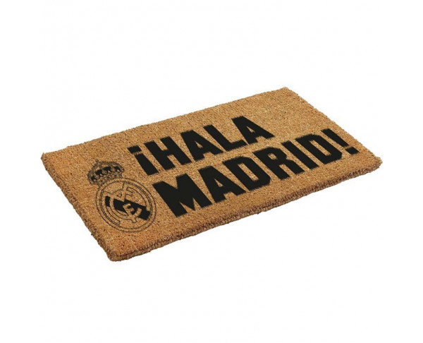 Felpudo Real Madrid con escudo y leyenda Hala Madrid