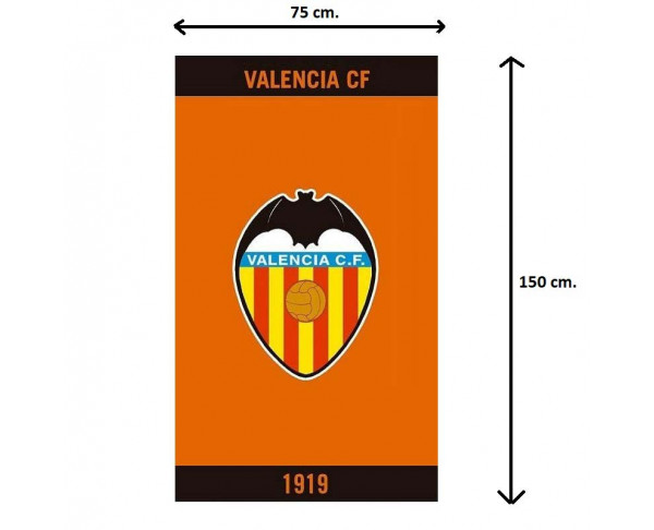 Toalla Valencia CF de color naranja 1919