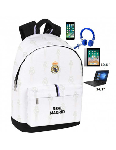 Mochila Real Madrid portátil 14,1" y nuevas tecnologías