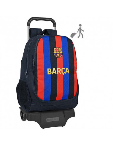 Mochila grande FC Barcelona con carro escolar 2022-23