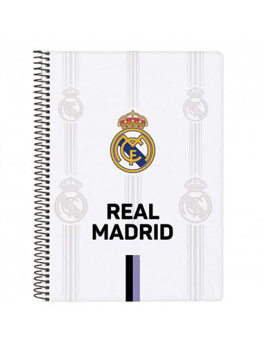 Cuaderno Real Madrid Champion tamaño cuarto 80 hojas con tapas duras