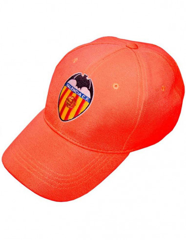 Gorra del Valencia CF de color naranja juvenil y adulto
