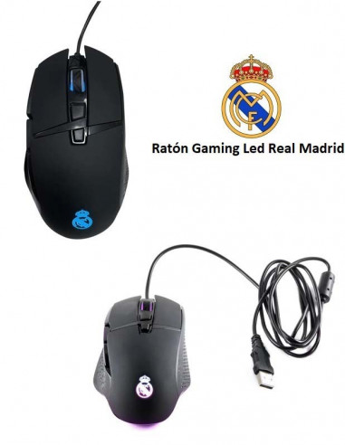 Ratón Gaming Led Real Madrid