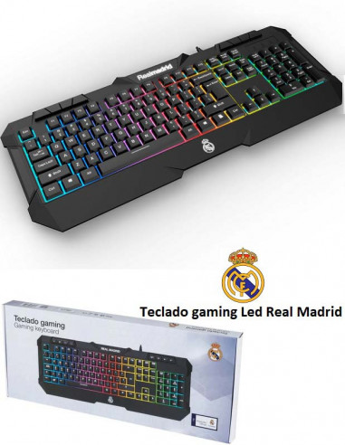 Teclado Gaming Led Real Madrid