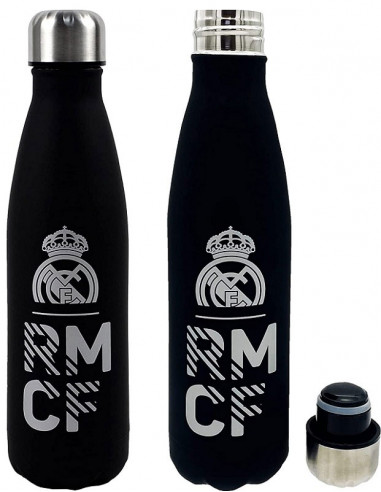 Botella Real Madrid de acero inoxidable doble pared hermética