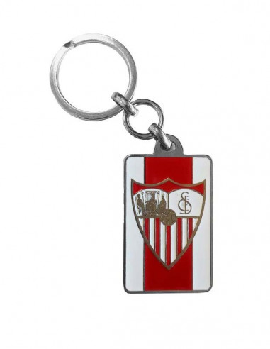 Llavero rectangular metálico Sevilla FC