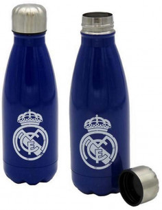 Botella acero inoxidable Real Madrid negra 550ml