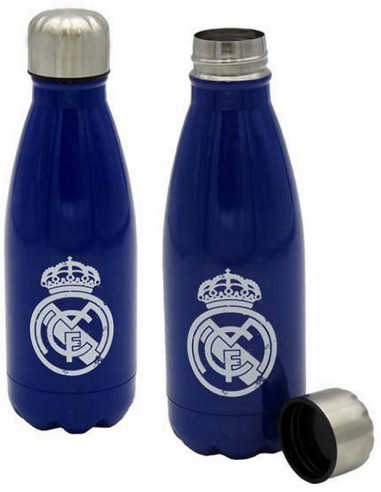 Botella de acero inoxidable azul Real Madrid 550 ml.