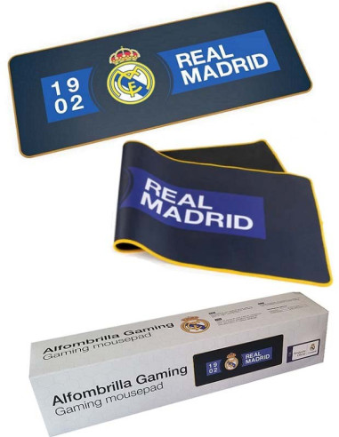 Alfombrilla Gaming Real Madrid XL 90 x35 cm.