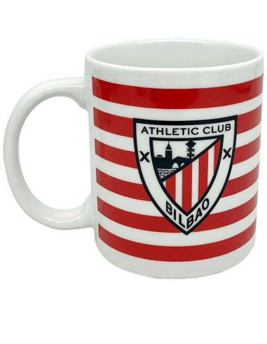Taza cerámica Athletic Club roja y blanca