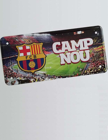Matrícula metálica FC Barcelona Camp Nou