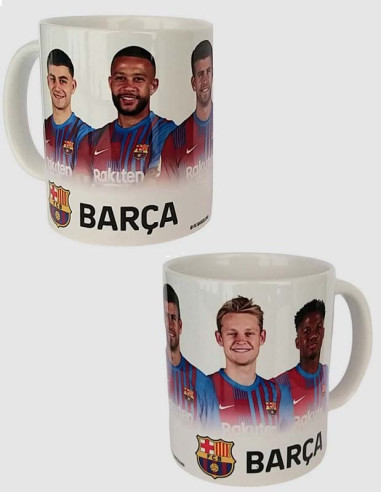 Taza de porcelana jugadores Barca