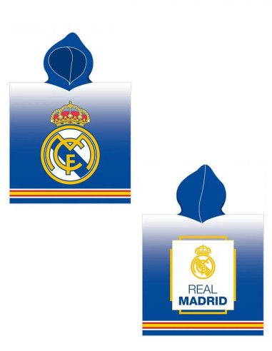 Toalla con capucha Real Madrid para bebés