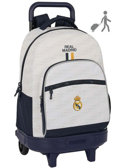 Comprar mochila grande Real Madrid con carro ruedas compac