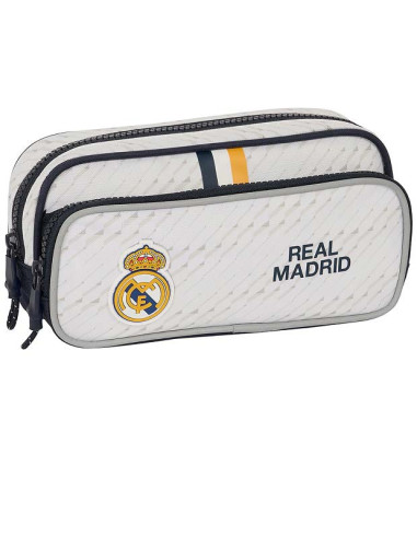 Estuche escolar Real Madrid con bolsillo auxiliar 2023