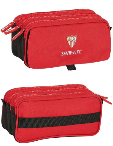 Estuche Sevilla FC grande con tres departamentos