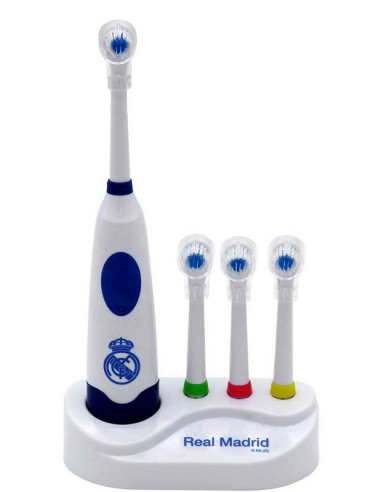 Cepillo dental Real Madrid eléctrico a pilas vibratorio