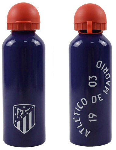 Botella de aluminio Atlético de Madrid 500 ml azul monocroma