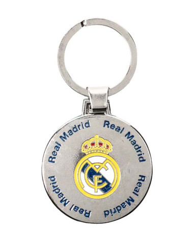Llavero metal con escudo y leyendas Real Madrid